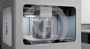 3D Printer Creating Object, Modern Technology in Action