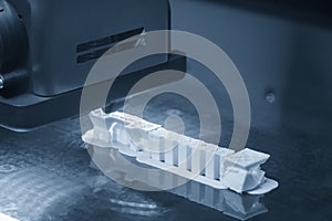 The 3D printer machine  print out the prototype model parts