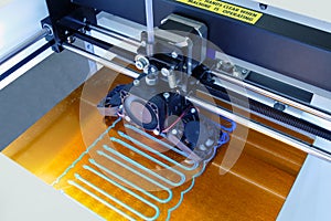 3D printer making object