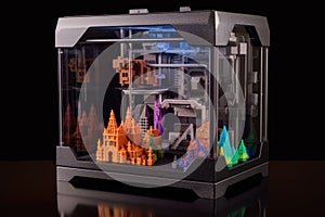 a 4d printer with multiple color filament options photo