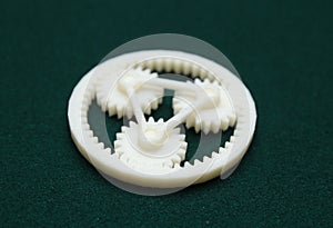 3D Printer - Print model Three Gear mechanism photo