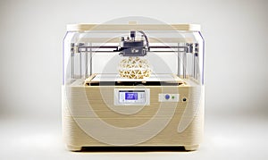 3 d printer printing complex geometric object