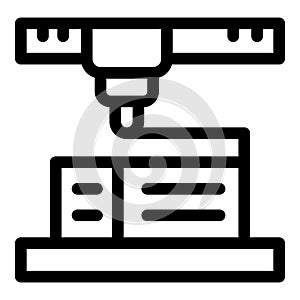 3d printer printing plastic model from computer software