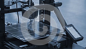 3D printer printing prototype molten plastic Process of creating prototype model