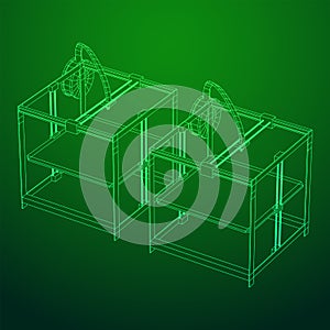 3D Printer Wireframe