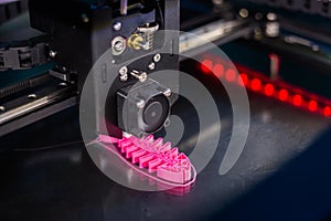 3D printer during work