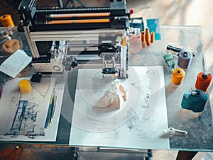 3D Printing, Innovative Design, Architectural Modeling, and Prototyping with Filament, Creating Intricate Structure