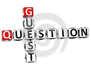 3D Question Guest Crossword