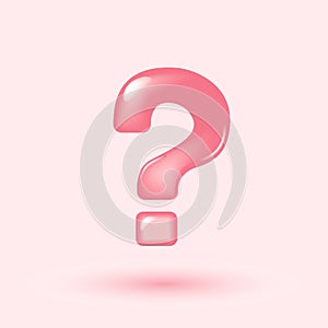 3d question mark icon sign or ask FAQ and QA answer solution information. Have a question, question answer sign or