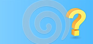 3d question mark yellow 3d question mark background sign design