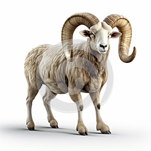 3d Ram Goat Stock Photo - High Quality Animal Image photo