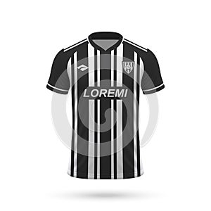 3d realistic soccer jersey in Atletico Mineiro style photo
