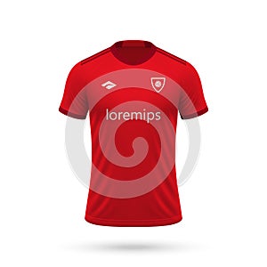 3d realistic soccer jersey in Internacional style photo
