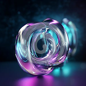 3d render, abstract background, 3d illustration, glowing rings, rings