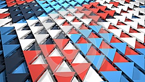 3d render abstract background. Triangle form