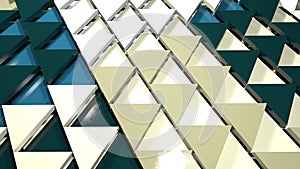 3d render abstract background. Triangle form