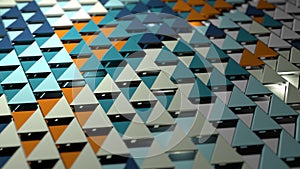 3d render abstract background. Triangle form