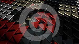 3d render abstract background. Triangle form