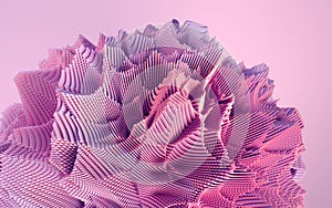 3d render of abstract deatailed shape.