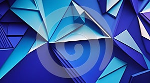 3d render, abstract geometric background, polygonal triangular low poly design