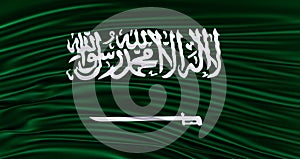 arabia saudi flag for Memorial Day, arabia saudi Waving Flag, Independence Day photo