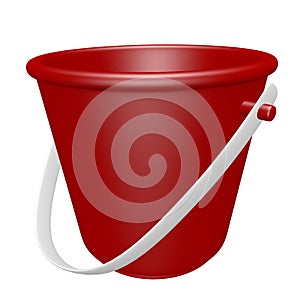 3d Render of a Beach Pail