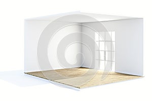 3d render of beautiful clean room