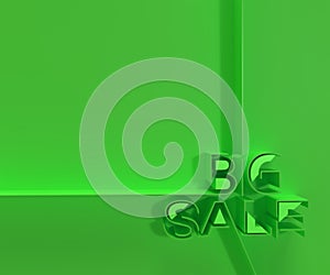 3D Render Big Sale Text