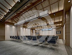 3d render of board room