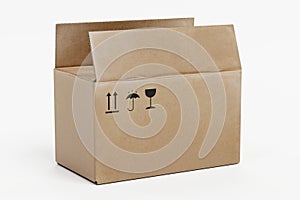 3D Render of Carboard Box