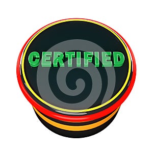 Certified button icon