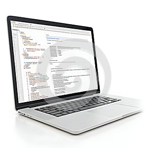 3D Render Code Testing Functional Test Usability Isolated on White Background