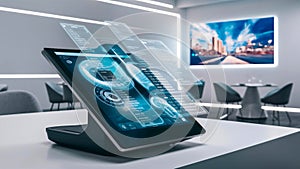 3d render of a computer network