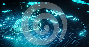 3d render Cube geometric background