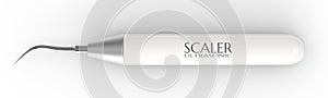 3d render of dental ultrasonic scaler
