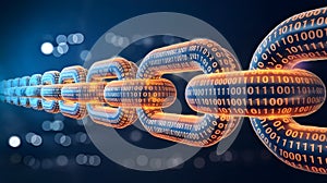 Digital Chn Link with Binary Code