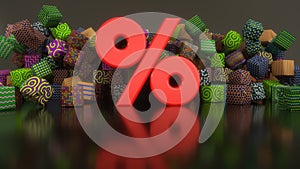 Discount sign background