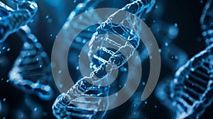 3d render of dna structure, abstract background
