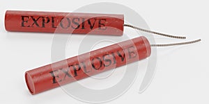 3D Render of Dynamite