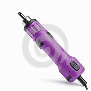 3d render of electric drill isolated on white background front view