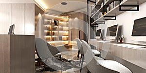 3d render of mobile device store