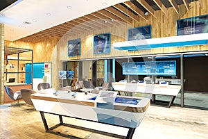 3d render of technology store