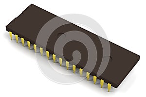 3d render of electronic part