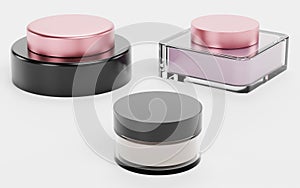 3D Render of Face Cremes