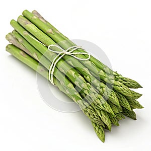 3D render of fresh asparagus bundle