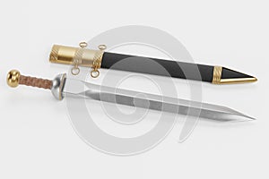 3D Render of Gladius Sword