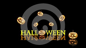 3D render of a halloween pumpkin