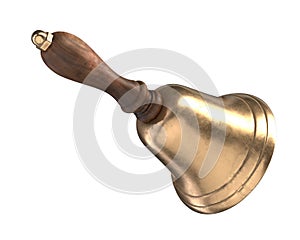 3D render of Hand Bell isolated on white
