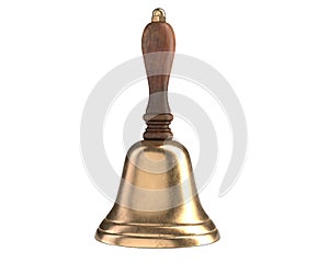 3D render of Hand Bell isolated on white