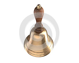 3D render of Hand Bell isolated on white